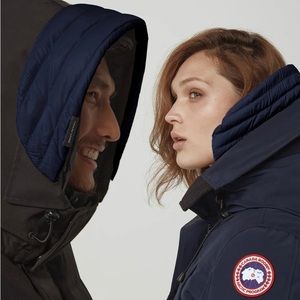 BNWT! Canada Goose Quilted Hood Trim in Navy